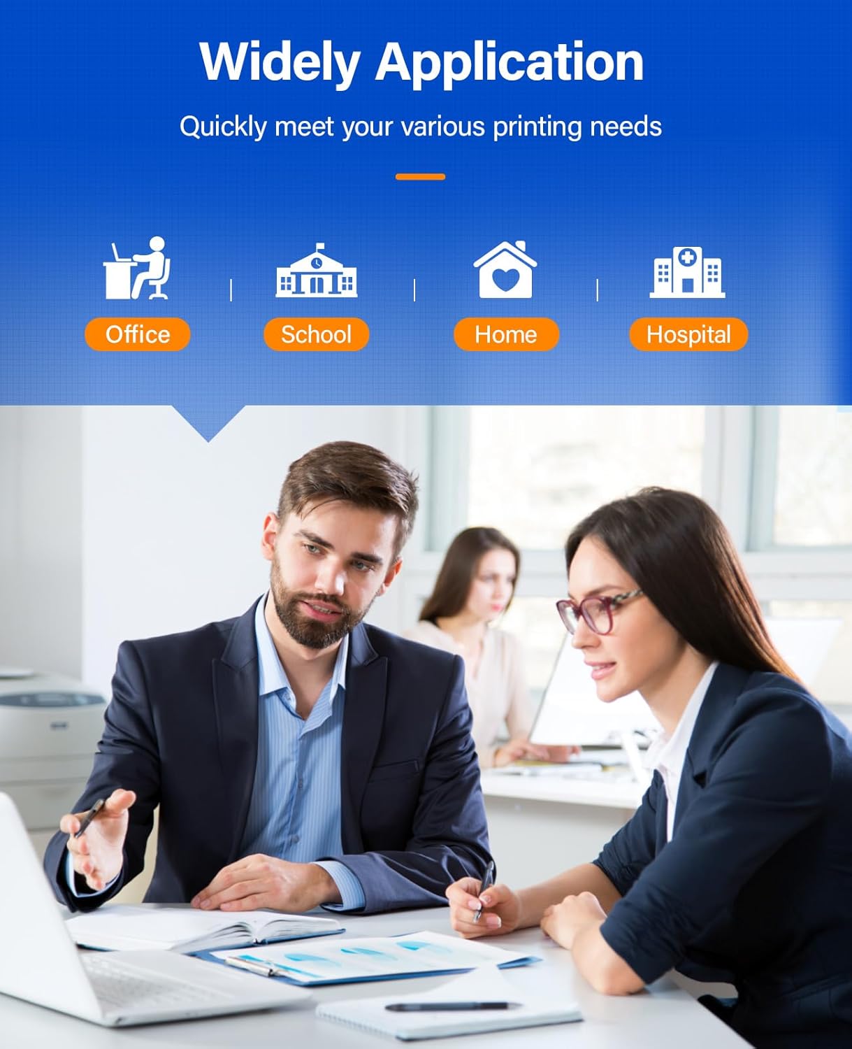 MLT-D105L Toner Cartridge Black 2-Pack High-Yield Replacement for Samsung MLT-D105L D105L Compatible with Samsung ML-2525 ML-2540 ML-2580N ML-1910 ML-1915 SCX-4623F SCX-4623FN SCX-4600 SF-650 Printers