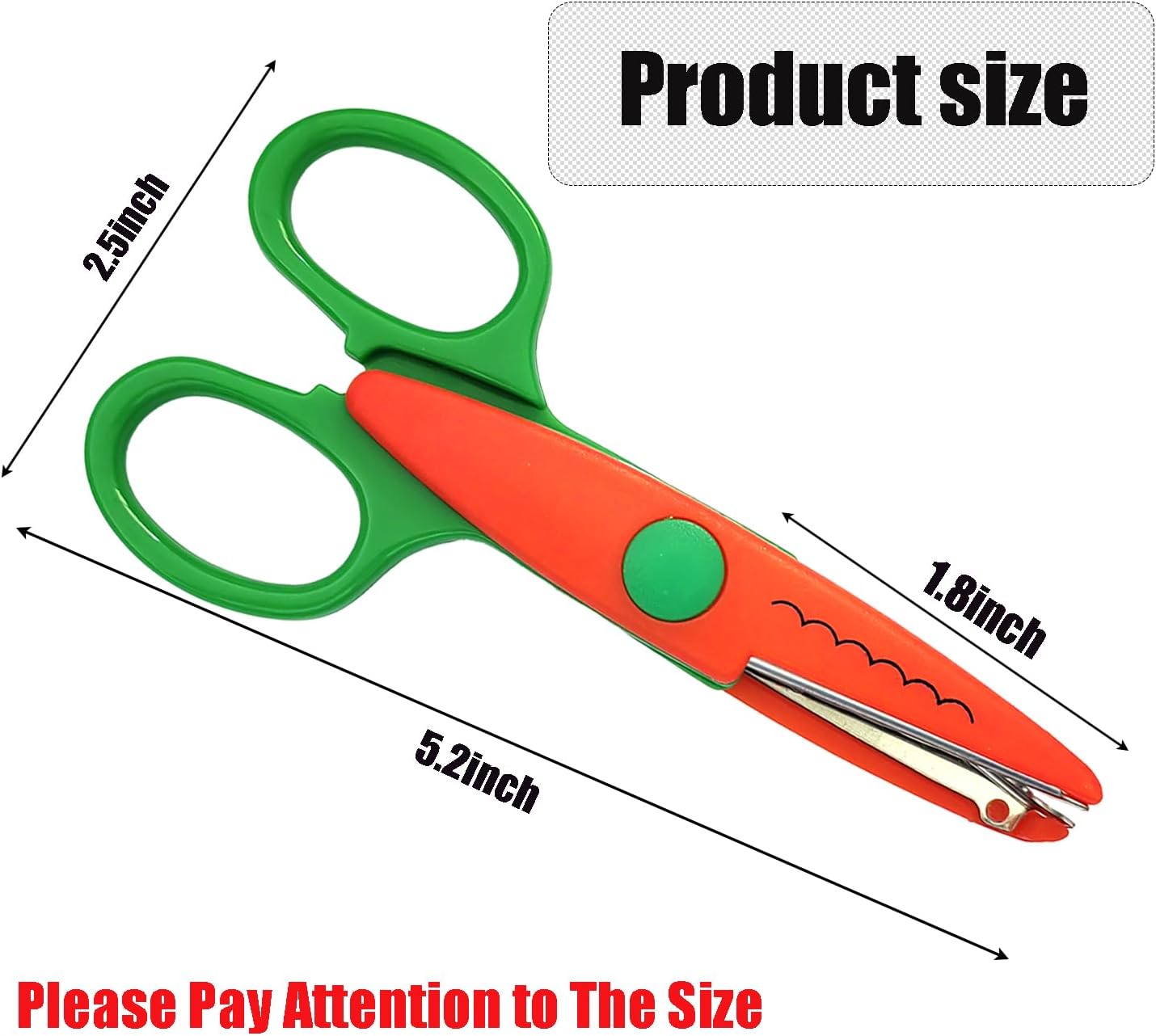 Paper Edge Scissors Set of 6 Different Patterns Craft Scissors for Teachers, Scrapbooking, Album, Kids, Arts