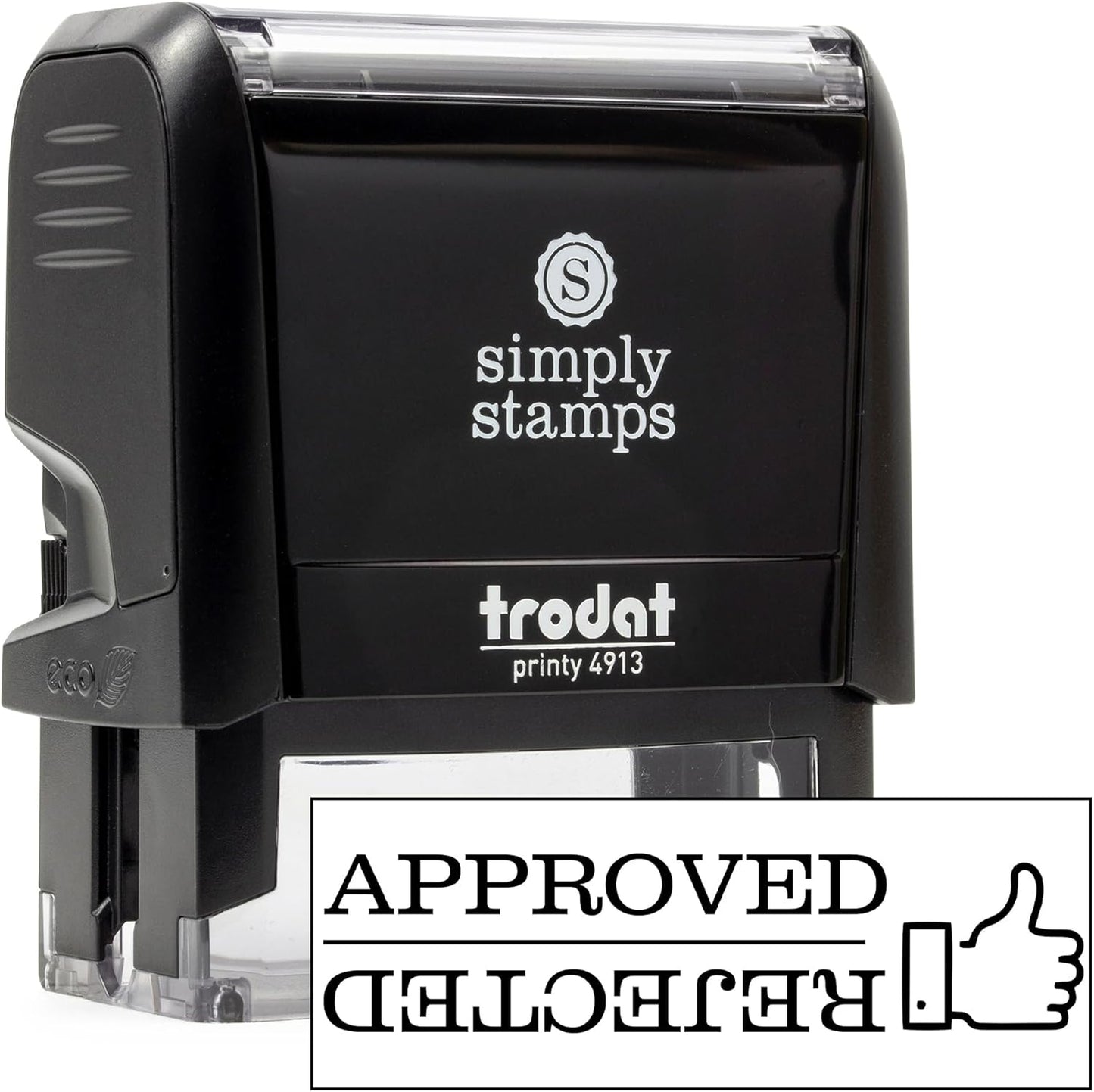 Approved/Rejected Office Stamp | 4 Different Sizes | 20 Designs | Multiple Color Options | Perfect for Quick Validation of Office Documents (Approved/Rejected, Large)