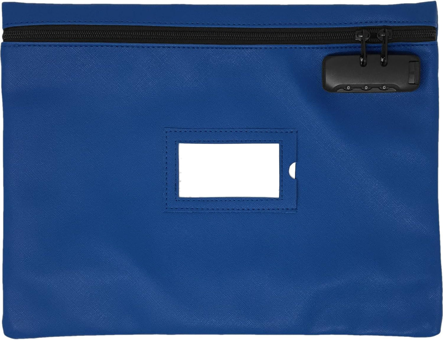 Notary Bag with Lock | 14x11 inch | Navy blue | Zipper Notary Supplies Bag | Locking Notary Bag for Notary Kit, Stamp, Embosser, Ink Pad, and Valuables | Locking Document Bag | Journal Carrying Case