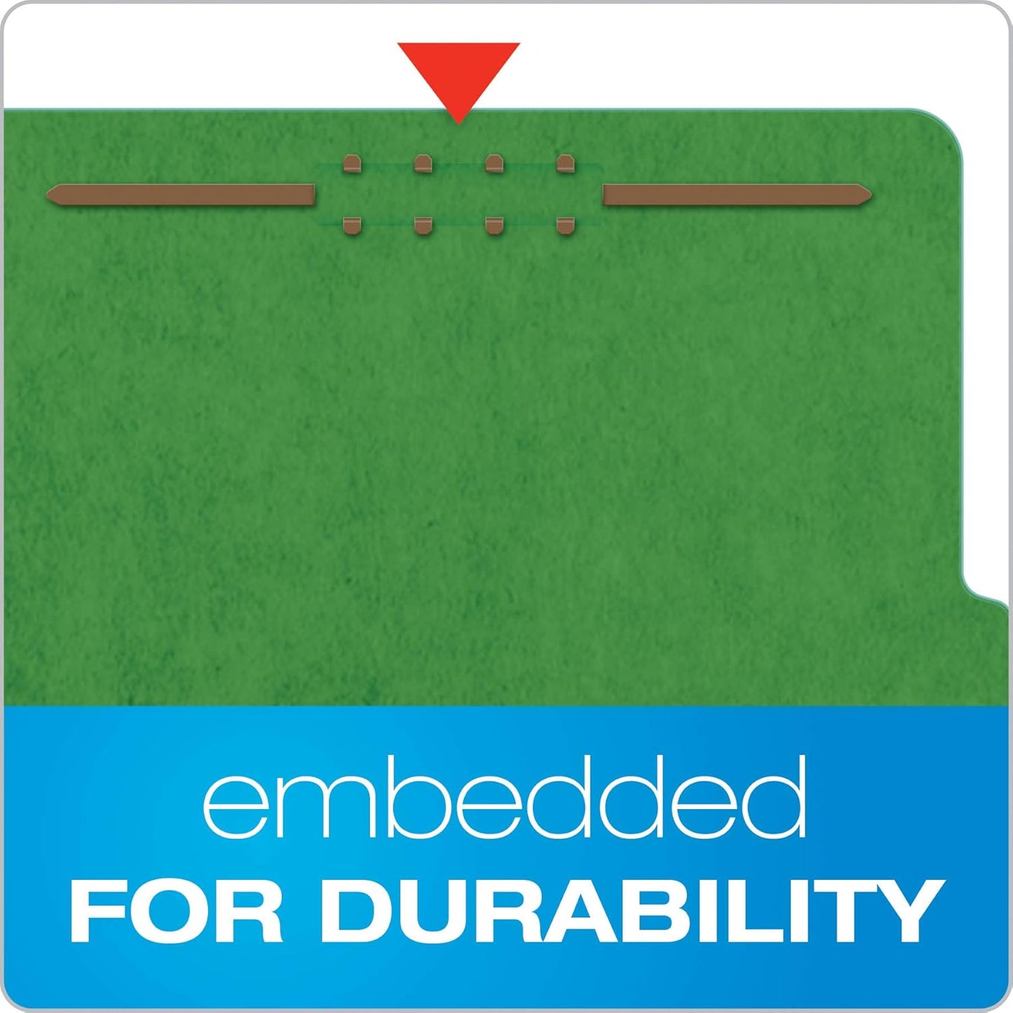 Pendaflex Classification Folders, Standard, 2 Dividers, Embedded Fasteners, 2/5 Cut Tab, Dark Green, Legal, 10/BX (29033) (Pack of 5)
