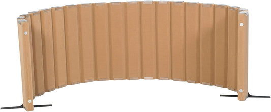 Children’s Factory 30" x 10' Quiet Divider With Sound Dampening Panels, Freestanding Room Divider Wall, Natural Tan
