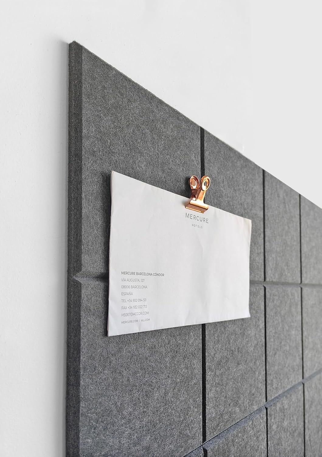 Cork Board 24 x36 Alternative - 6 Pack Felt Wall Tiles with Safe Removable Adhesive Tabs, Cork Boards for Walls Cork Board for Home Office Pin Board Tack Board - Gray