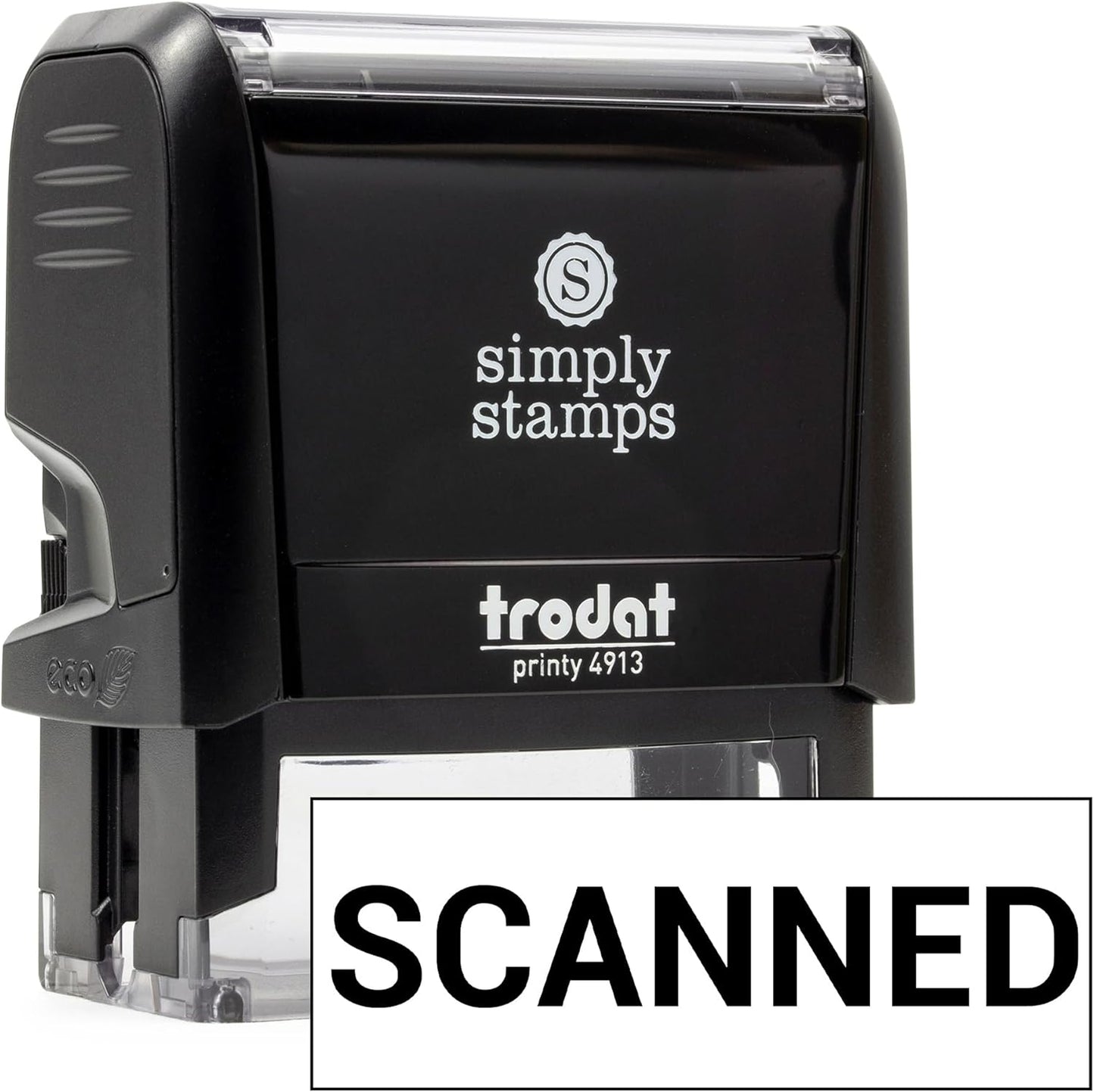 Scanned Office Stamp | 4 Different Sizes | 20 Designs | Multiple Color Options | Perfect for Quick Validation of Office Documents (Scanned, Large)