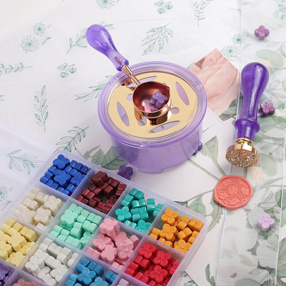 24 Colors Hydrangea Wax Seal Beads,Flower Sealing Wax Beads for Wax Seal Stamp, DIY Wax Seals,Decoration Envelopes Invitation Letters Gift Package (24 Color Flower Beads)