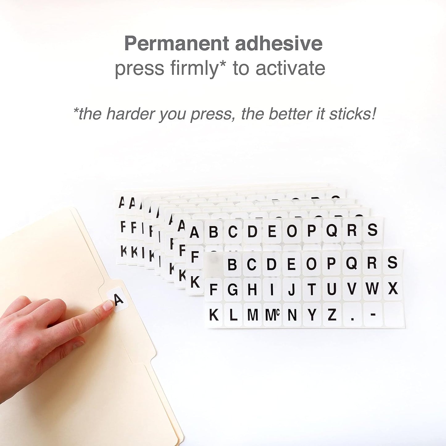 ChromaLabel 1 x 3/4 inch Alphabet Stickers, 5 Assorted Colors, 10 Sheets/Variety Pack