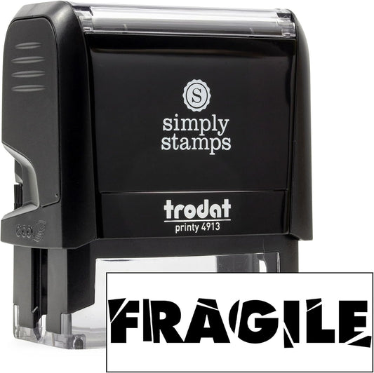 Fragile Office Stamp | 4 Different Sizes | 20 Designs | Multiple Color Options | Perfect for Quick Validation of Office Documents (Fragile, Large)