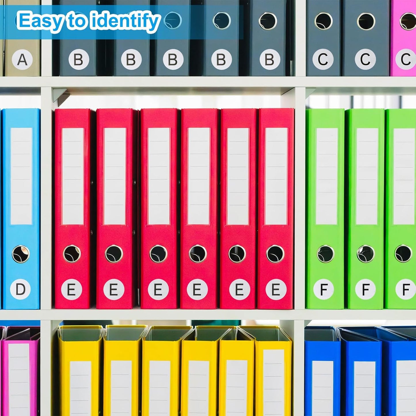 PATIKIL 1" Letter Y Stickers, 4 Rolls Self-Adhesive Alphabet Round Circle Dots Labels for Organization Storage Inventory Boxes Scrapbook Craft 2000 Pcs Total