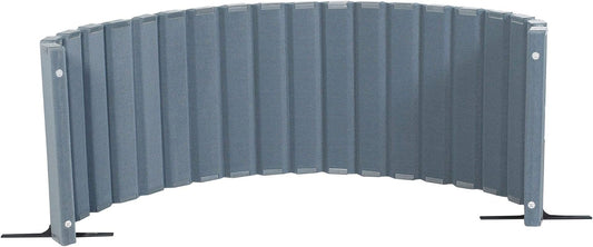 Children’s Factory 30" x 10' Quiet Divider with Sound Dampening Panels, Freestanding Room Divider Wall, Slate Blue