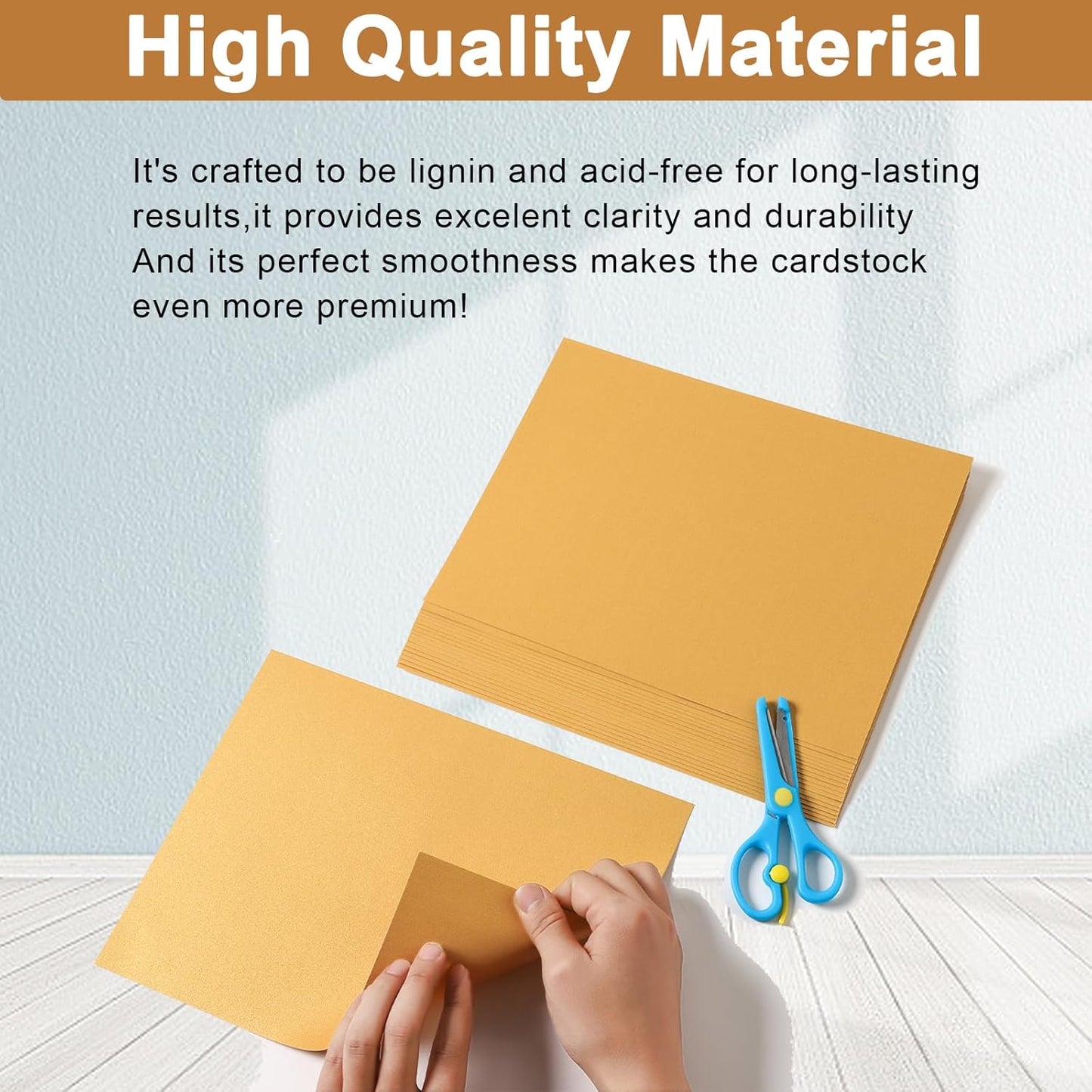 28 Sheets Gold Shimmer Cardstock 8.5 x 11 Metallic Paper, 250gsm/92lb Premium Glossy Paper Card Stock for DIY Cards Making, Anniversaries, Wedding Invitations, School Crafting, Greeting Cards