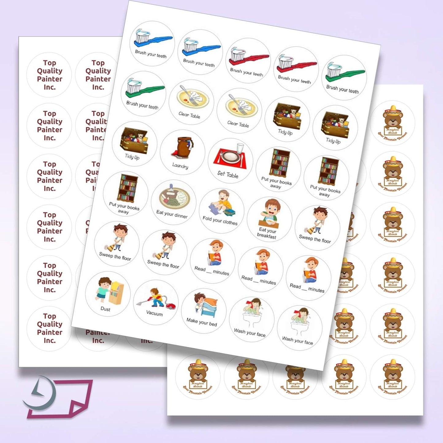 NextDayLabels – 1.5 Inch Round Sticker Labels for Printer - Matte White Blank Laser/Inkjet Printer Labels - Circle Stickers - Printable Labels (1500 Total)