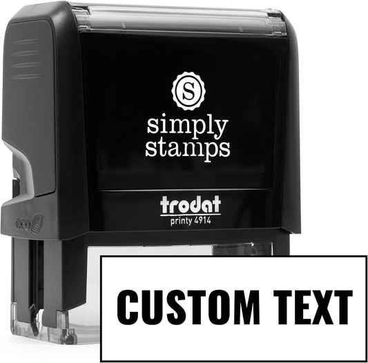 Custom Text Office Stamp | 4 Different Sizes | 20 Designs | Multiple Color Options | Up to 3 Lines of Text | Perfect for Quick Validation of Office Documents (Custom Text, Xtra Large)