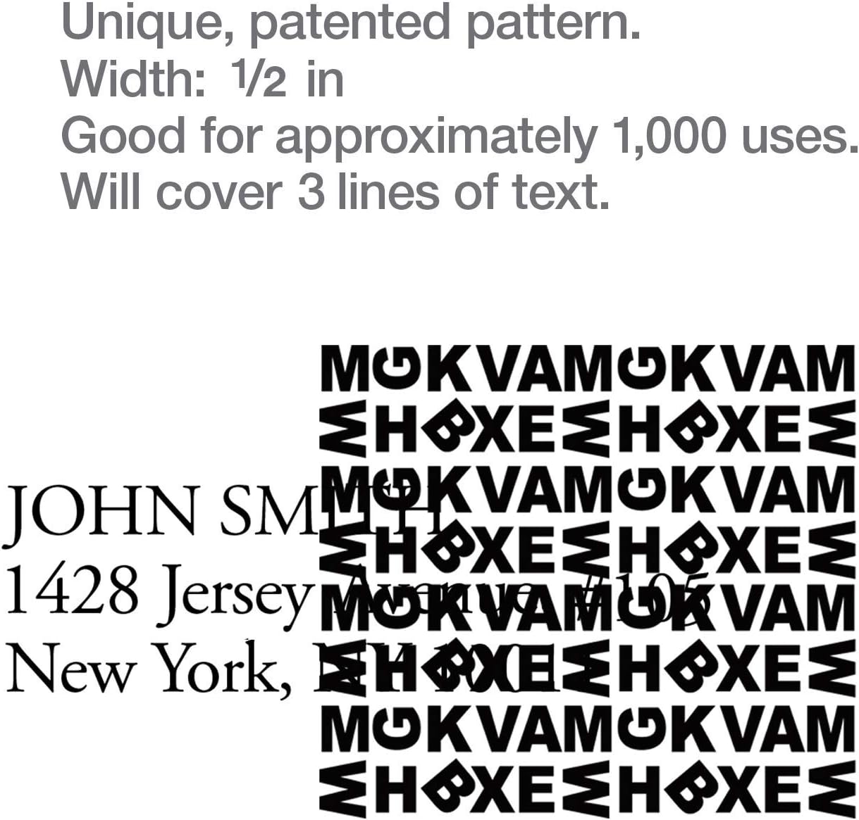 Guard Your ID Advanced Security Roller 2.0 for Identity Theft Prevention Stamping White