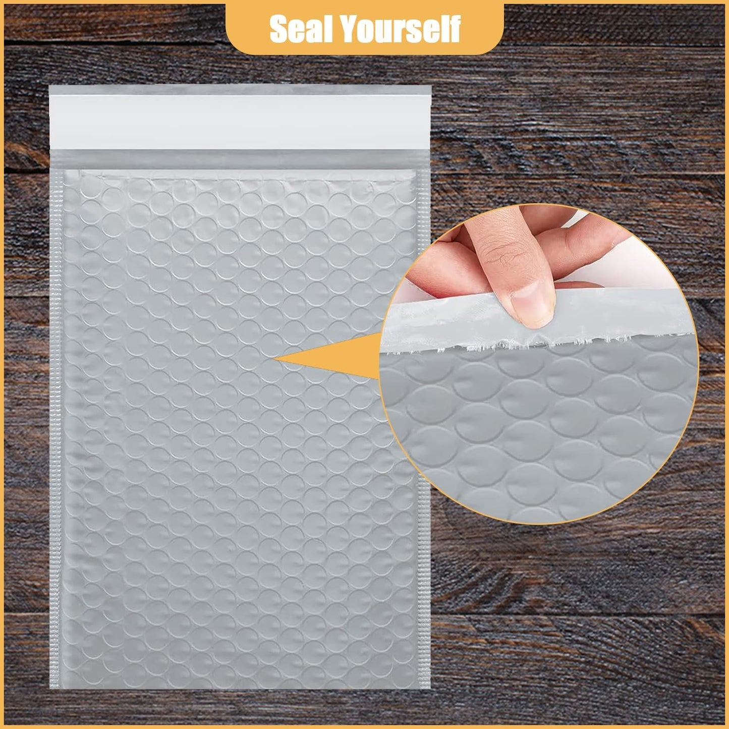 8.5in x 13.5in Bubble Mailer, Gray Poly Mailer, Padded Envelope, Shipping Envelope, Waterproof, Self-Sealing, For Small Business, Shipping, Mailing, Boutique Packaging(10PCS)