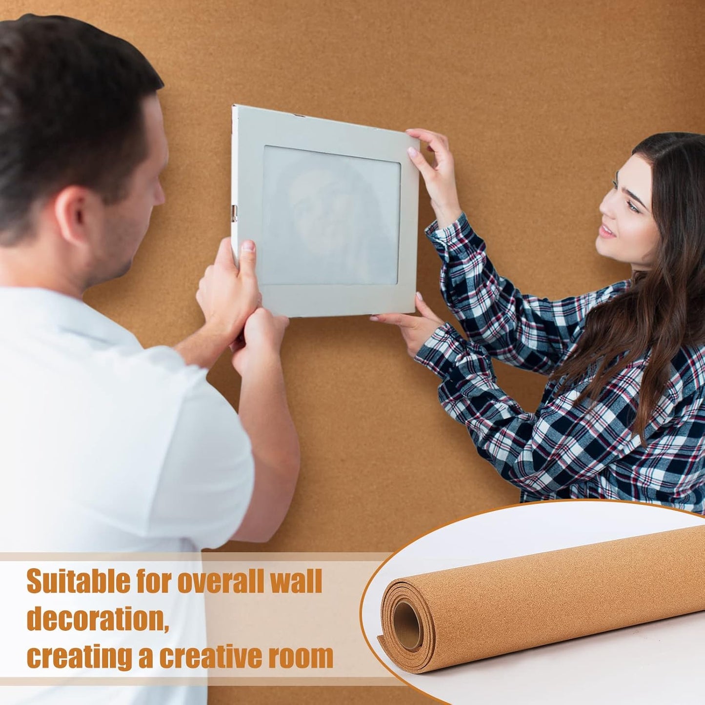 Pinkunn Cork Board Roll 94 x 48, Thick Bulletin Board Cork Sheet for Wall Dart, Crafts, DIY Projects(6 mm)