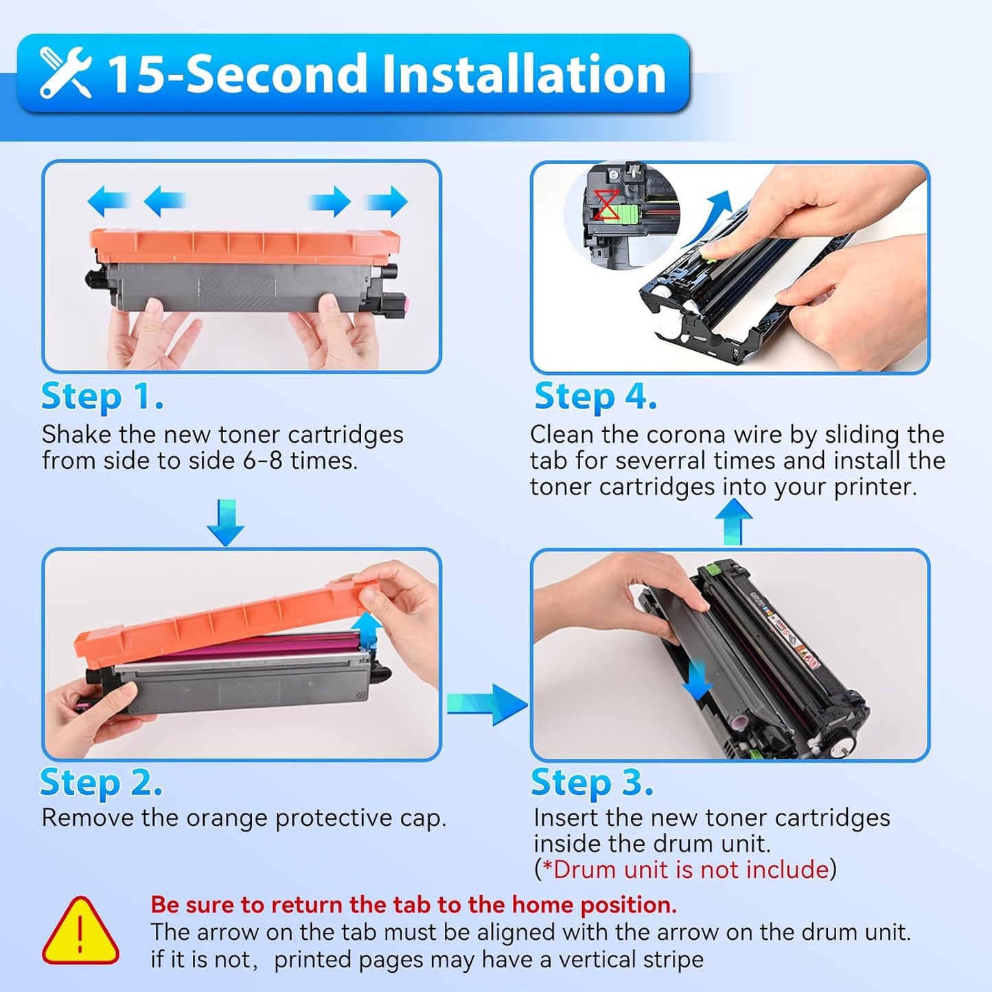 TN229XL TN229 Toner 5 Pack Compatible Replacement for Brother TN229 TN229XL Toner Cartridges for Brother MFC-L3780CDW HL-L3280CDW MFC-L3720CDW HL-L3220CDW HL-L3300CDW HL-L3295CDW Printer