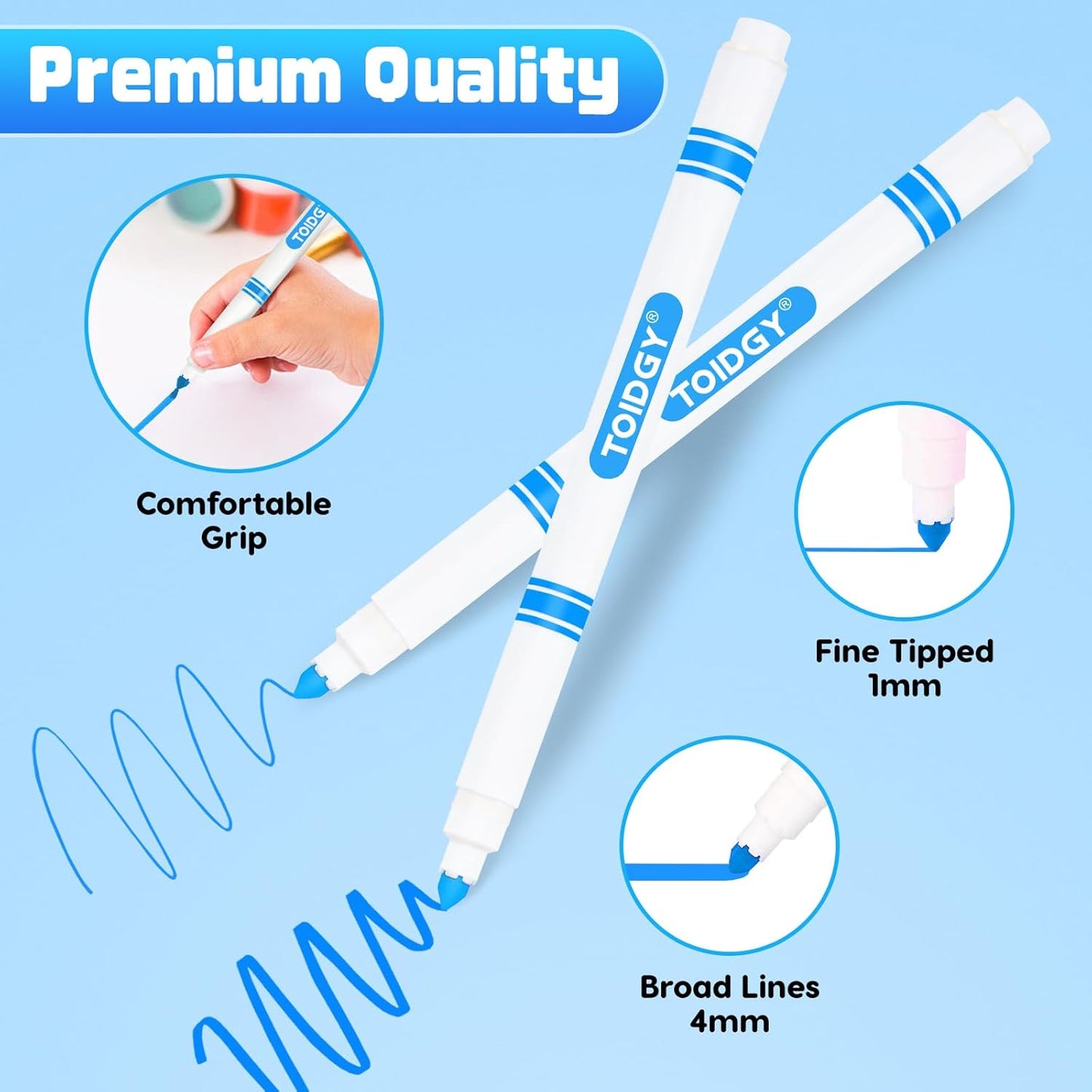 320 PCS Washable Markers for Kids, Colored Markers Bulk for School, Thin Marker Set in 16 Assorting Colors, Fine Line Marker with Conical Tip, Back to School Supplies, Classroom Must Haves