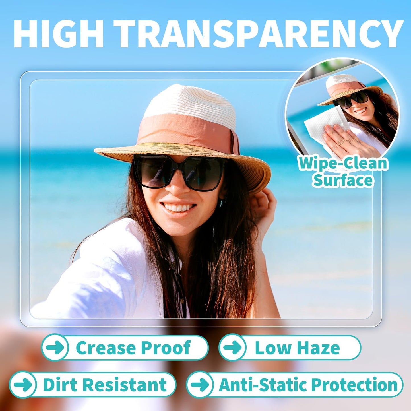 Binditek 100 Pack 3 Mil Thermal Laminating Pouches, 9x11.5 Inches Laminating Sheets, for Letter Size, Ultra Clear, Glossy, Hold 8.5x11 Inches, Heat Seal, Office School Supplies