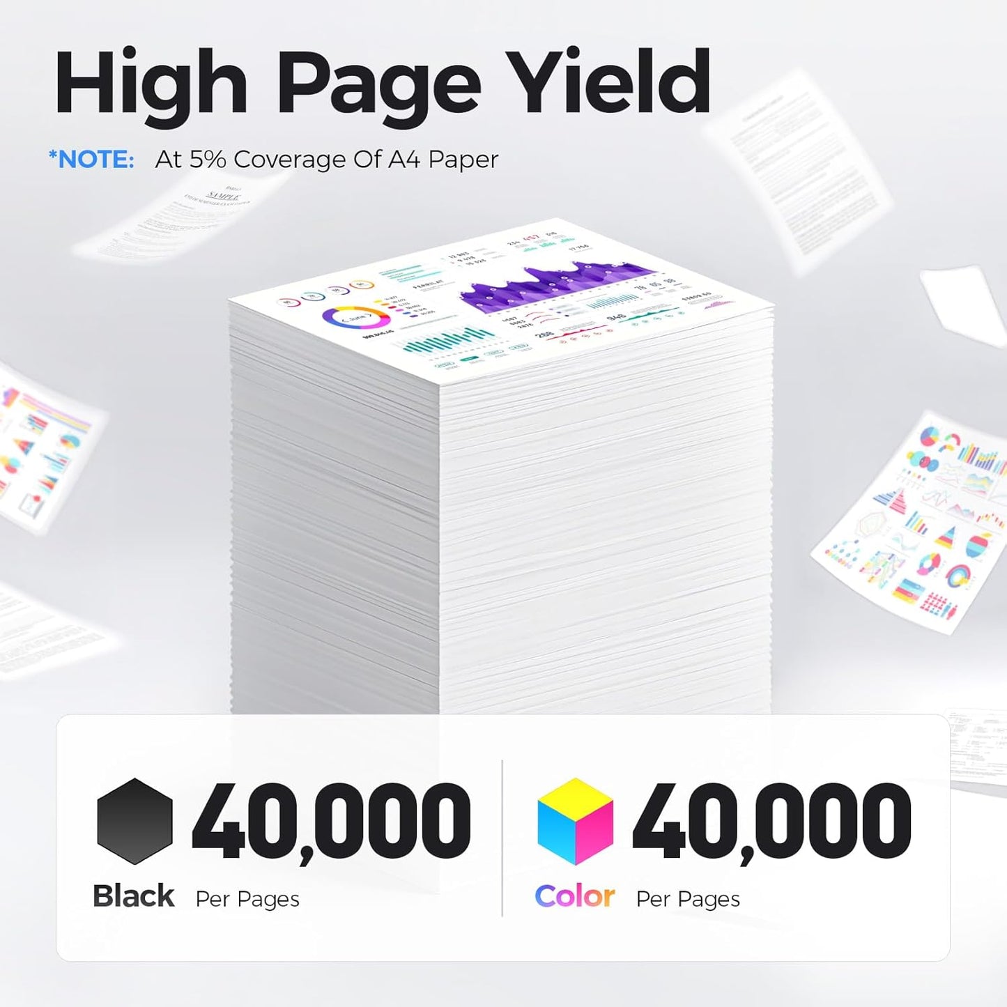 C600 C605 Drum Unit Color Imaging Drum 4-Pack Replacement Compatible with Xerox VersaLink C600 C605 Color Multifunction Printers | 108R01488 108R01485 108R01486 108R01487 (Black Cyan Yellow Magenta)