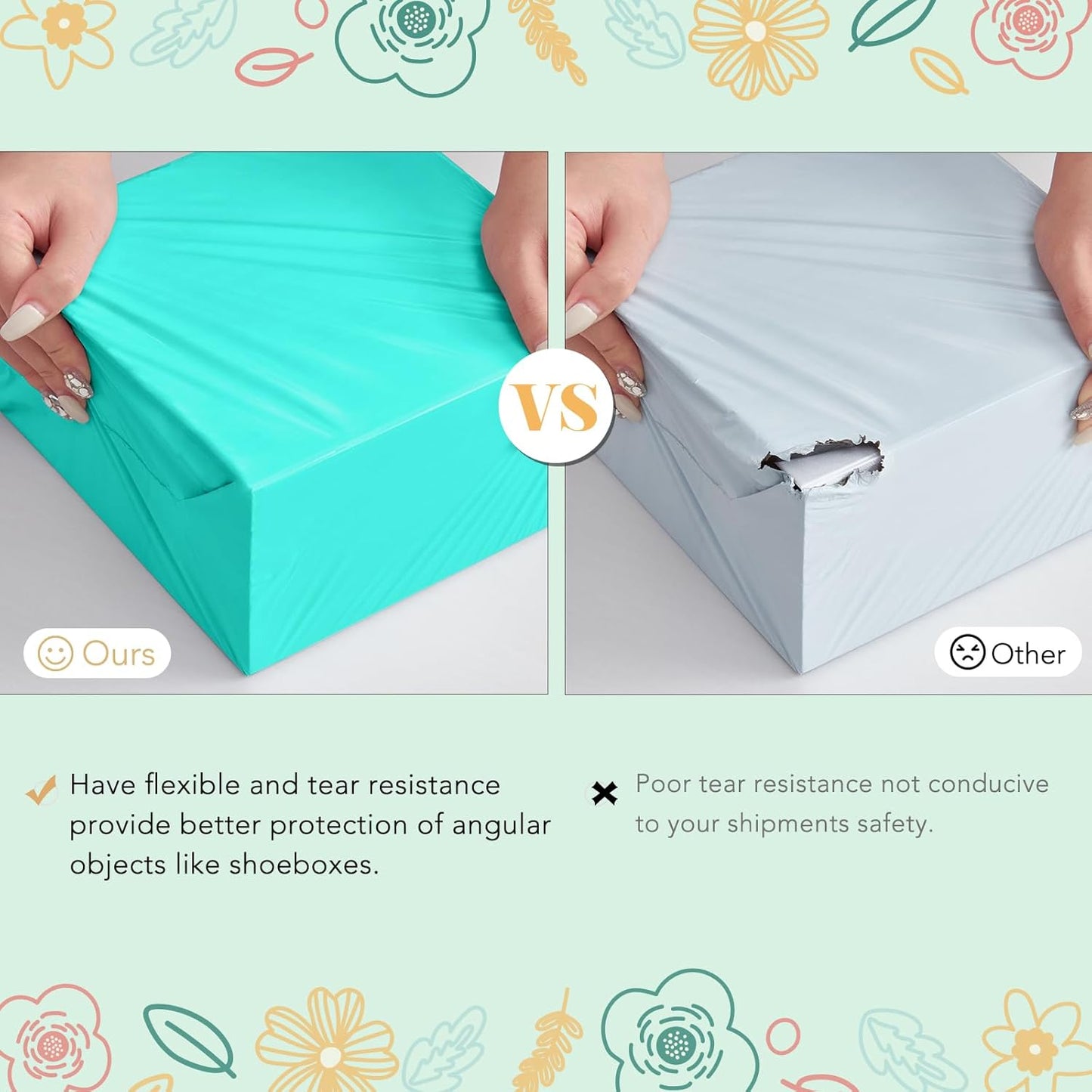 Fuxury 19x24 Inch 100 Pack Large Poly Mailers Shipping Envelopes Bags Teal,Self Adhesive Mailers Poly Shipping Bags for Small Clothing Business,Waterproof and Flexible polymailers,Keep Items Protected