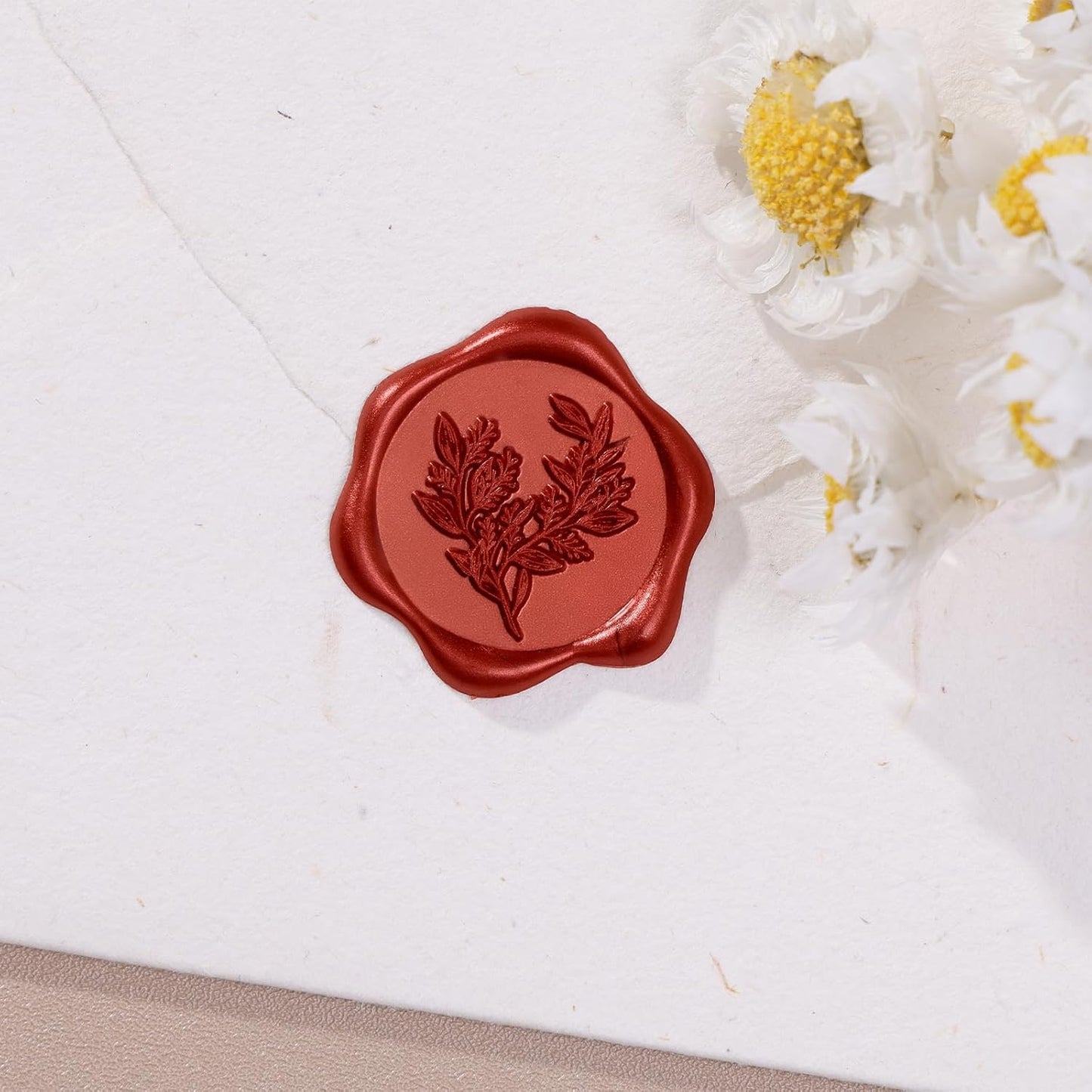 UNIQOOO Wax Seal Stickers - (3 Designs in 1 Pack) Wedding Invitation Envelope Seal Stickers, 60 Pcs Self-Adhesive Stickers, Perfect for Invitation, Christmas, Gift Wrapping