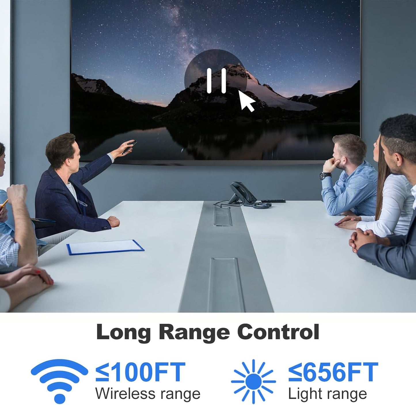 Presentation Clicker with Stylus Pen for Touch Screen, Clicker for Powerpoint Presentations, Computer Wireless Presenter Powerpoint Clicker with Laser Pointer for Presentations Remote Smartboard