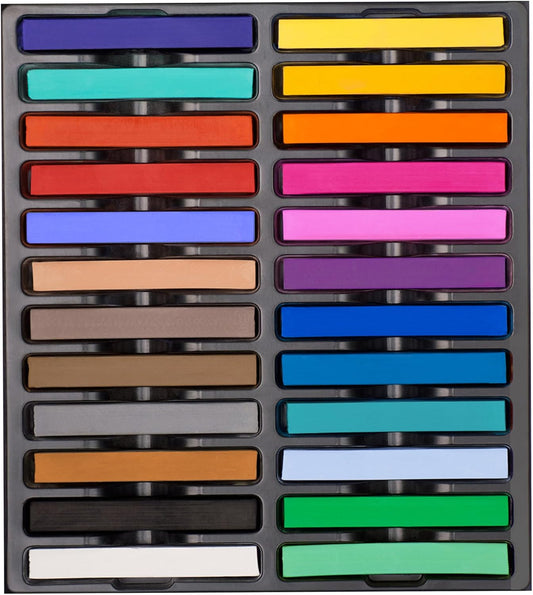 Soft Pastel for Artists, 24 PCS Vibrant Colors Chalk Sticks - Premium Pastel Art Supplies for Drawing, Blending, and Shading - Ideal for Adults and Beginners