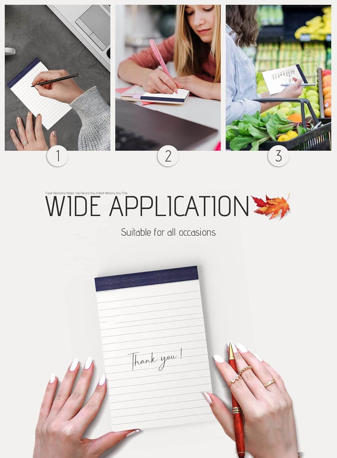 Note Pads 4x6 In Lined Writing Notepad for Office Supplies College Ruled To Do List Notepads Grocery List Note Pad Writing Pads for Work Office Memo Pads Scratch Pads for Writing 30 Sh/Pad 20 Pads/Pk