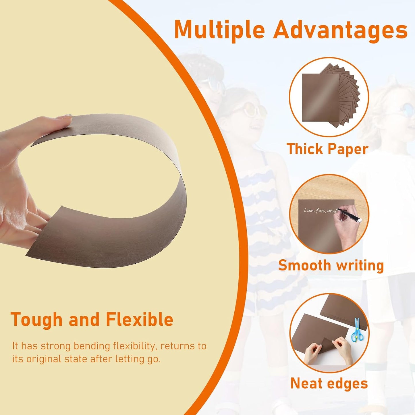 28 Sheets Coffee Shimmer Cardstock 8.5 x 11 Invitation Paper, 92lb Heavyweight Dark Brown Paper Card Stock for DIY Making Cards, Wedding, School Crafting, Greeting Cards, Menus