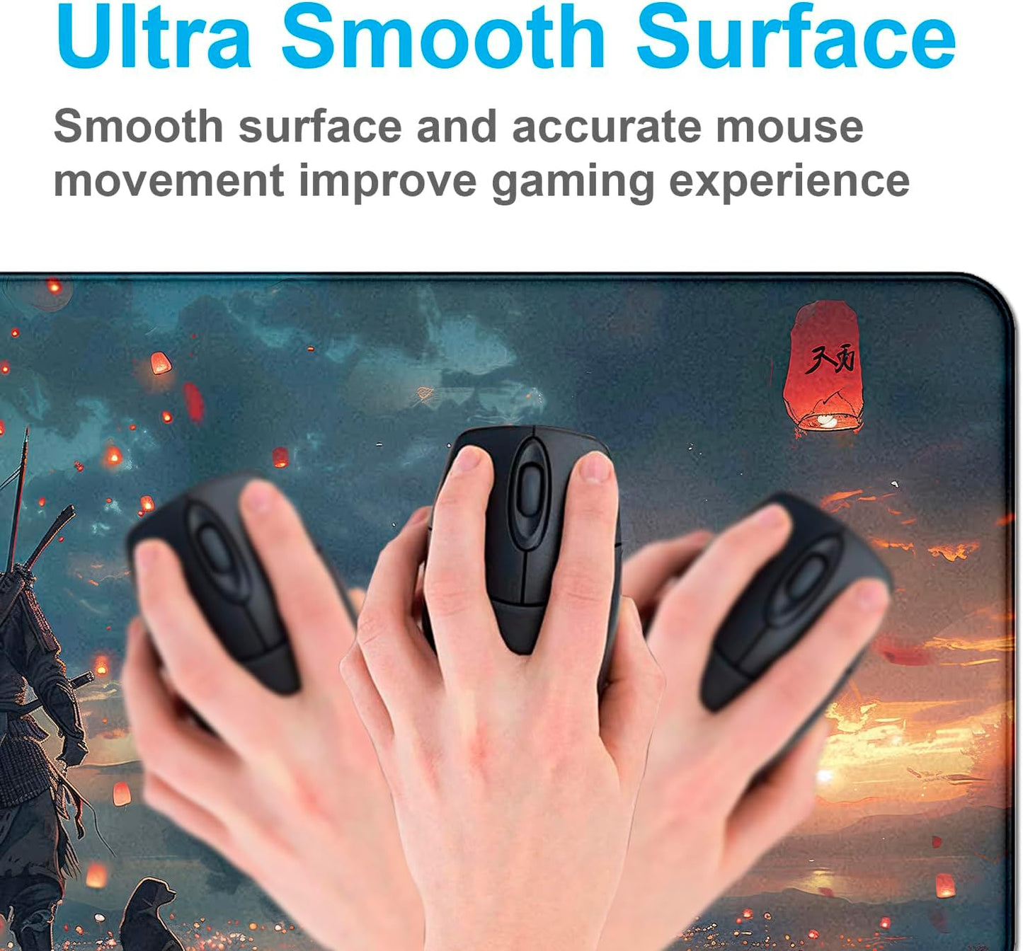 Fantasy Wuxia Extended Anime Mouse Pad, Large Gaming Mouse Pad XXL Laptop Mouse Keyboard Pad 35.4 x 15.7-Inch Office Desk Decoration