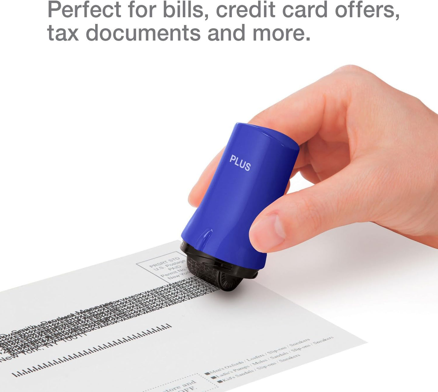 Guard Your ID Confidential Security Roller Set Advanced 2.0 for Identity Theft Protection Redacting (Regular 3-Pack, Blue)