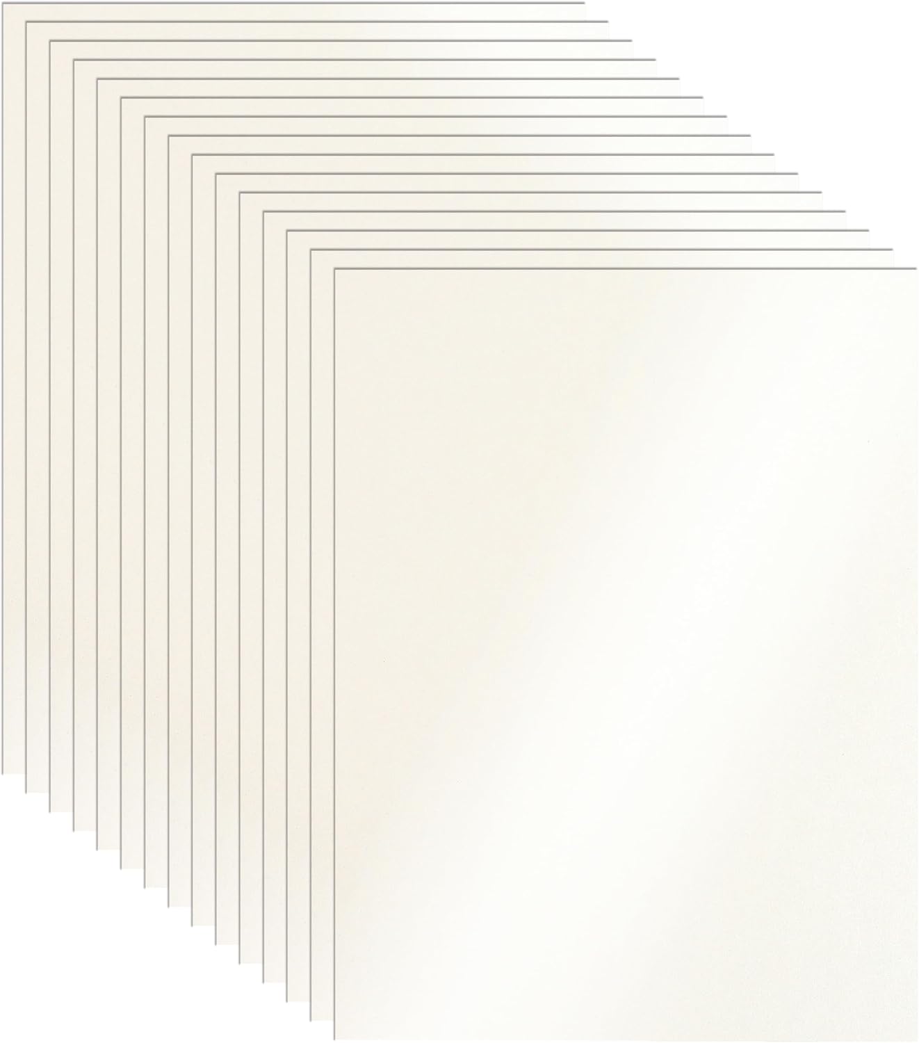 28 Sheets Cream Shimmer Cardstock 8.5 x 11 Ivory Paper, 92lb Premium Off White Paper Card Stock for Wedding Invitations, Crafting, Greeting Cards, Business Cards, Office Printing