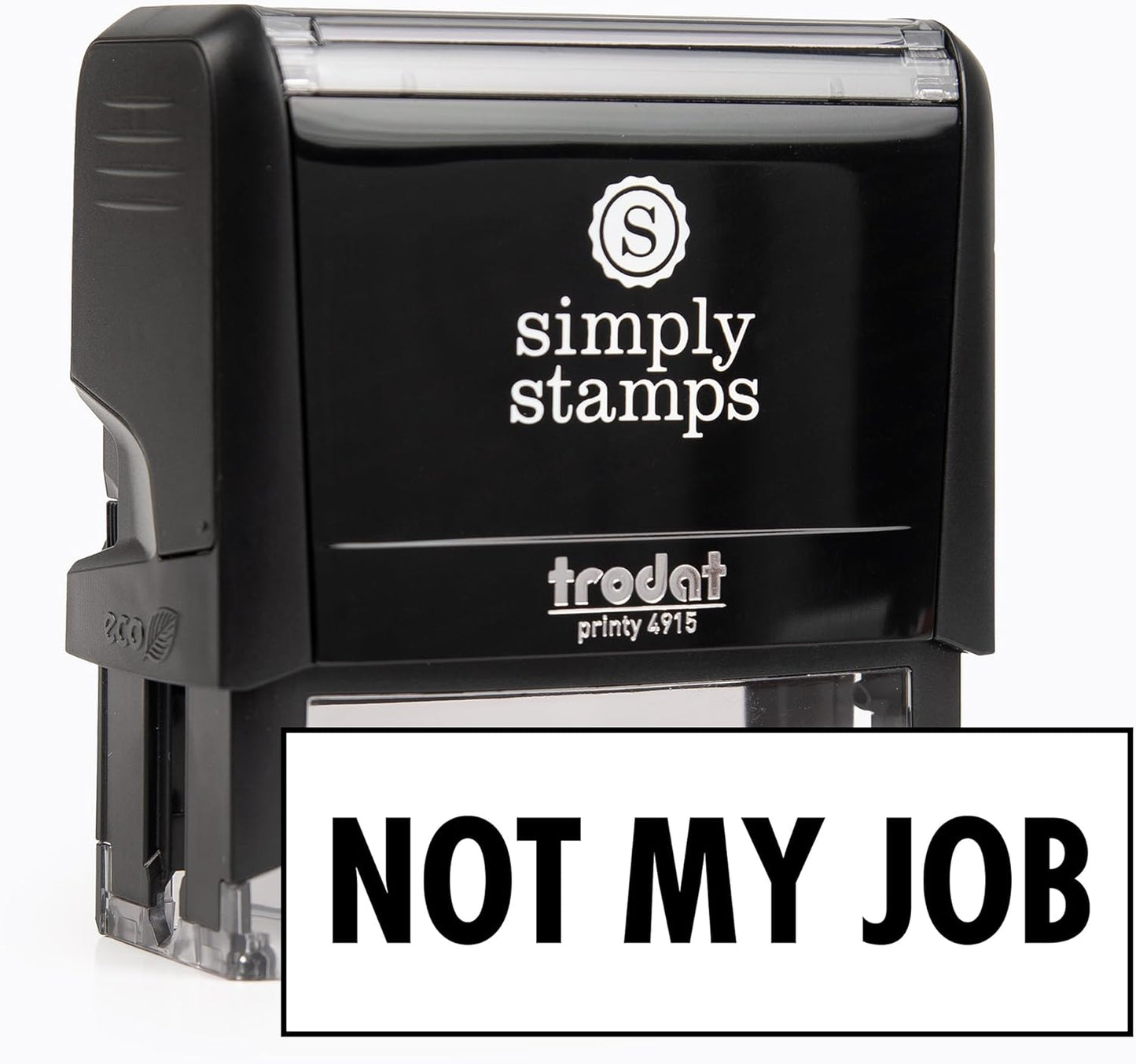 Not My Job Office Stamp | 4 Different Sizes | 20 Designs | Multiple Color Options | Perfect for Quick Validation of Office Documents (Not My Job, Xtra Wide)