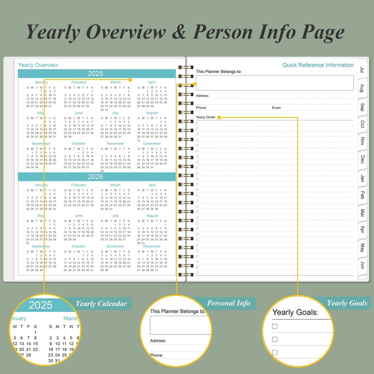 2025-2026 Appointment Book & Planner - 8.5" x 11" Daily Hourly Planner 2025 from July 2025 - June 2026, Weekly Appointment Book with 30-Minute Interval, Teal
