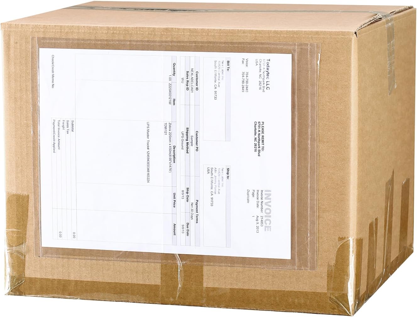 2.5 Mil Premium Clear 9.5'' x 12'' Packing List Envelopes, Adhesive Shipping Label/Documents Pouches/Sleeves for Full Page Letter-size (8.5''x11'') Papers (50 Pack)