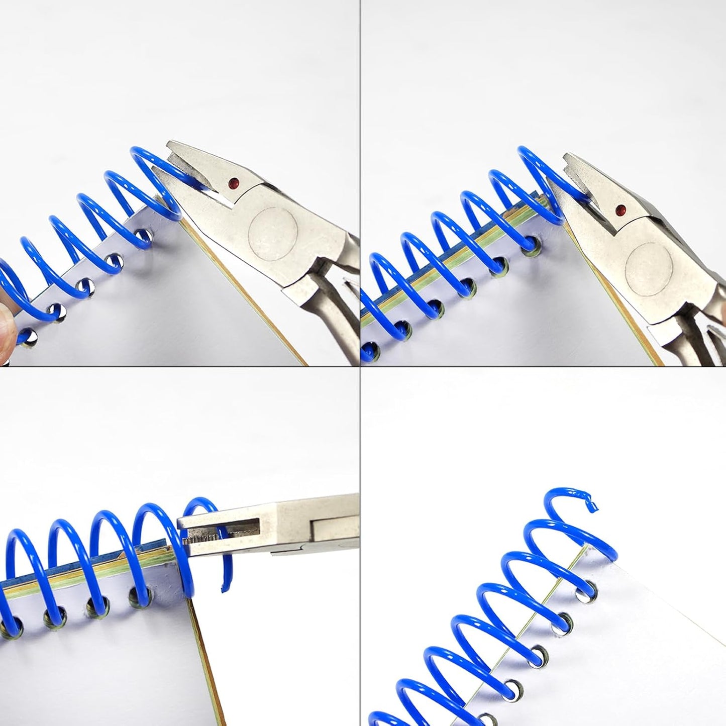 Rayson 5/8" Plastic Coil bindings Spines, 15.9mm Multicolored Spiral Binding Coil 4:1 Pitch, 140 Sheets Capacity, 100/Box for Business and Educational Purposes