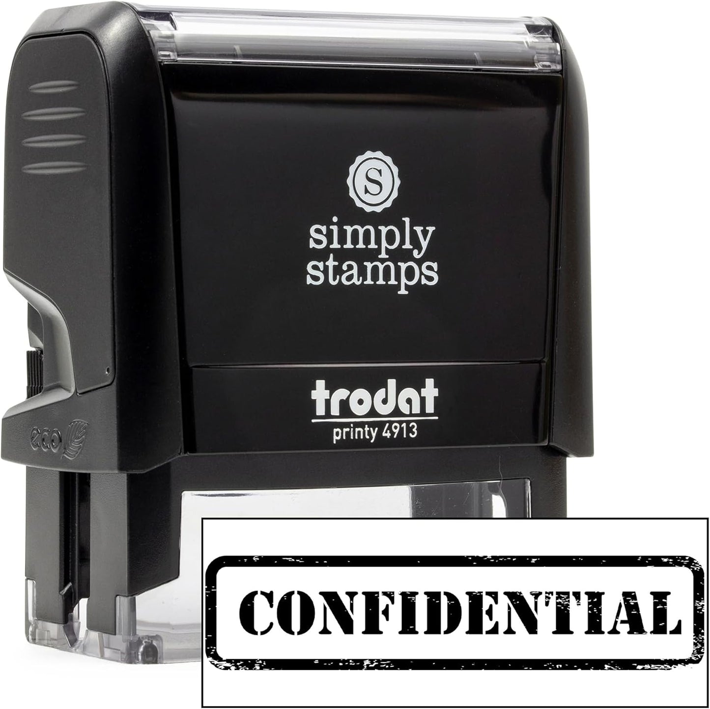 Confidential Office Stamp | 4 Different Sizes | 20 Designs | Multiple Color Options | Perfect for Quick Validation of Office Documents (Confidential, Large)