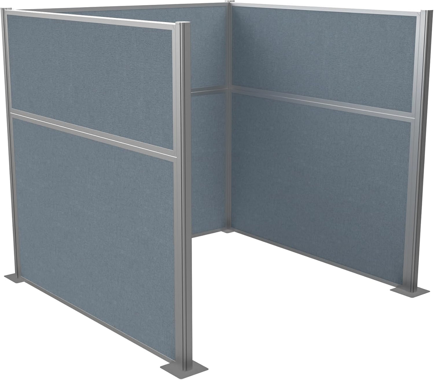 Versare Hush Panel Cubicle Kit | Workstation Partition Walls | Sound Dampening Cubicle Walls | Partitions for Desks