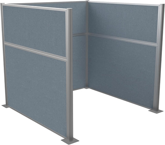 Versare Hush Panel Cubicle Kit | Workstation Partition Walls | Sound Dampening Cubicle Walls | Partitions for Desks