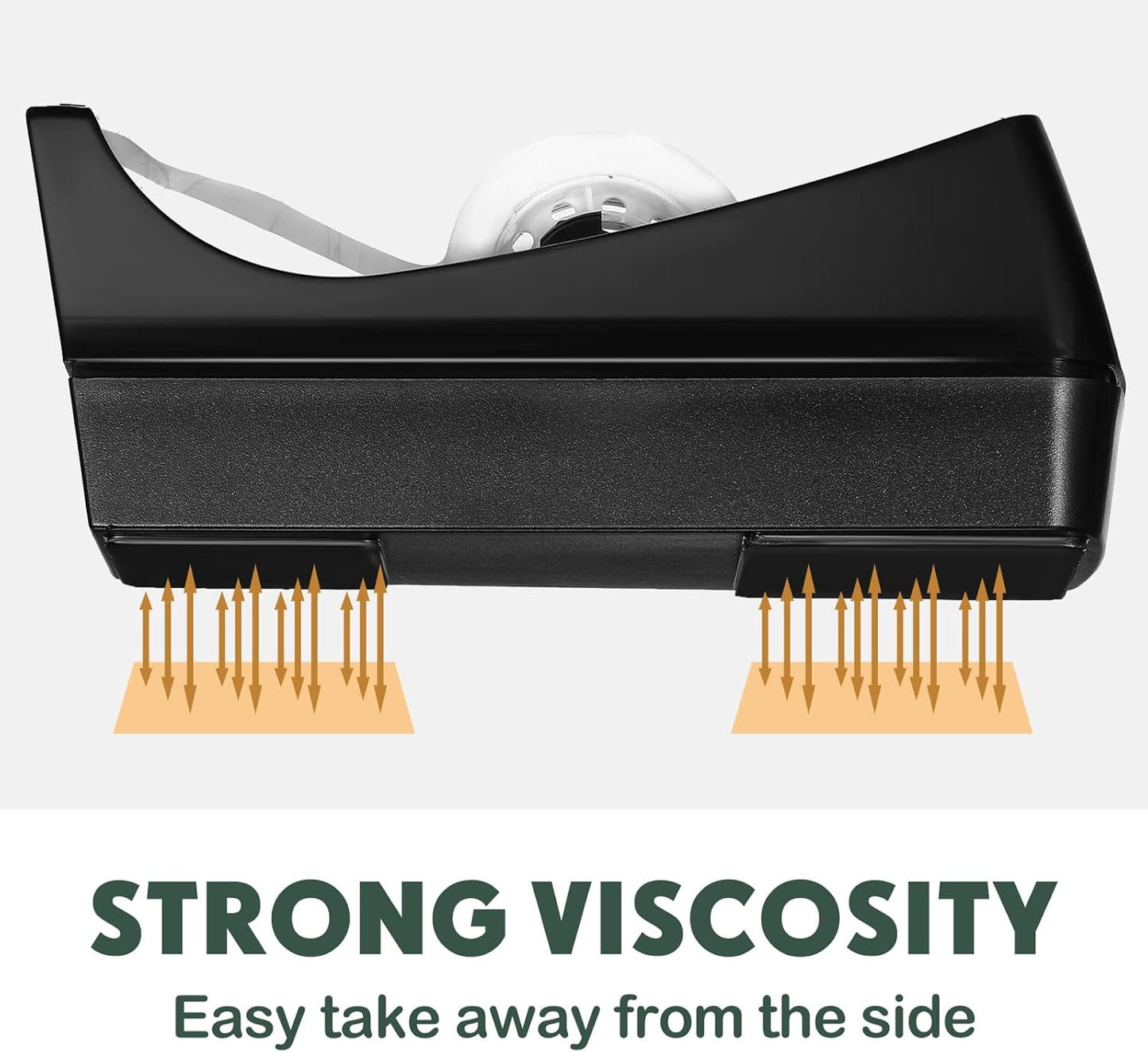 Yahenda 10 Pack Desktop Tape Dispenser Non Skid Base with 0.7 x 985 Inches Invisible Tape Refills Bulk Weighted Roll Dispenser for Office Home School