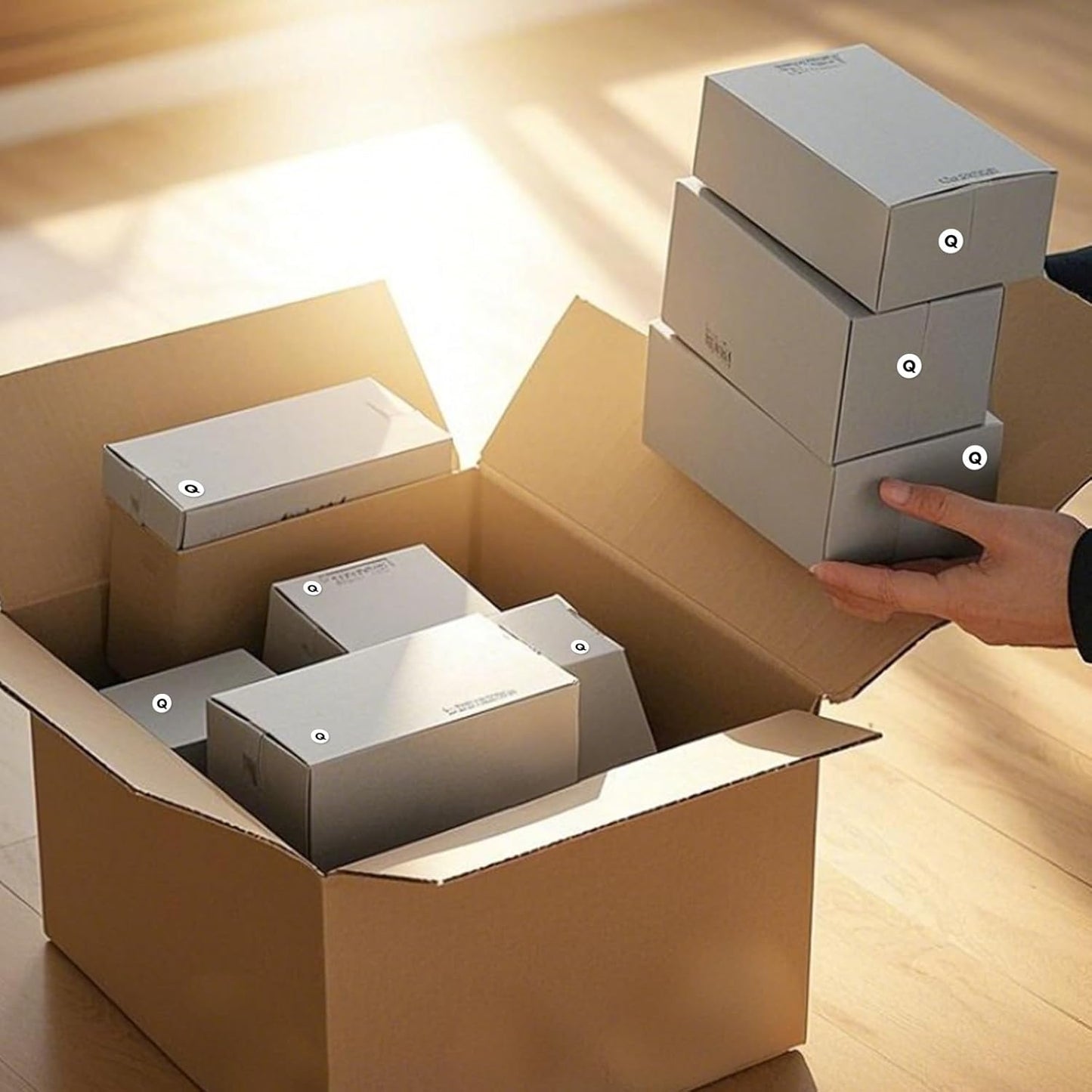 Letter Q Round Stickers 0.5 Inch Vinyl Circle Capital Alphabet Labels Self-Adhesive Removable Waterproof Dots Tags for Home Office Inventory 1000 PCS