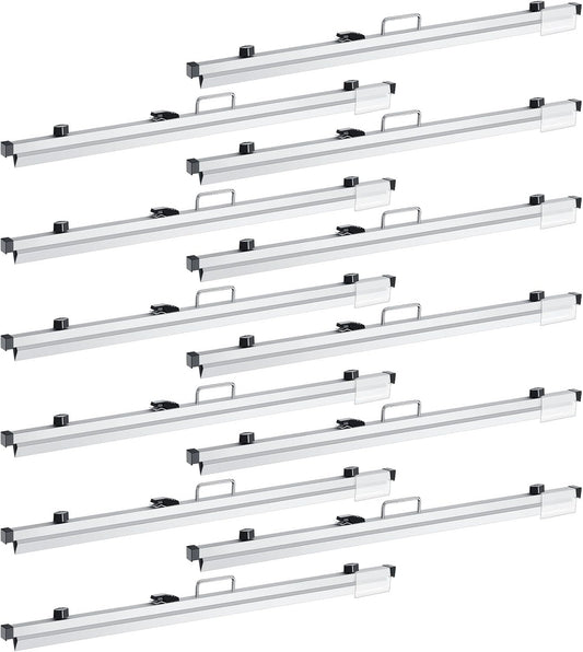 Estune Blueprint Hanging Clamps Binding Strips Storage for Construction Paper Poster Plans Drawings Arts (12, 36 Inches)