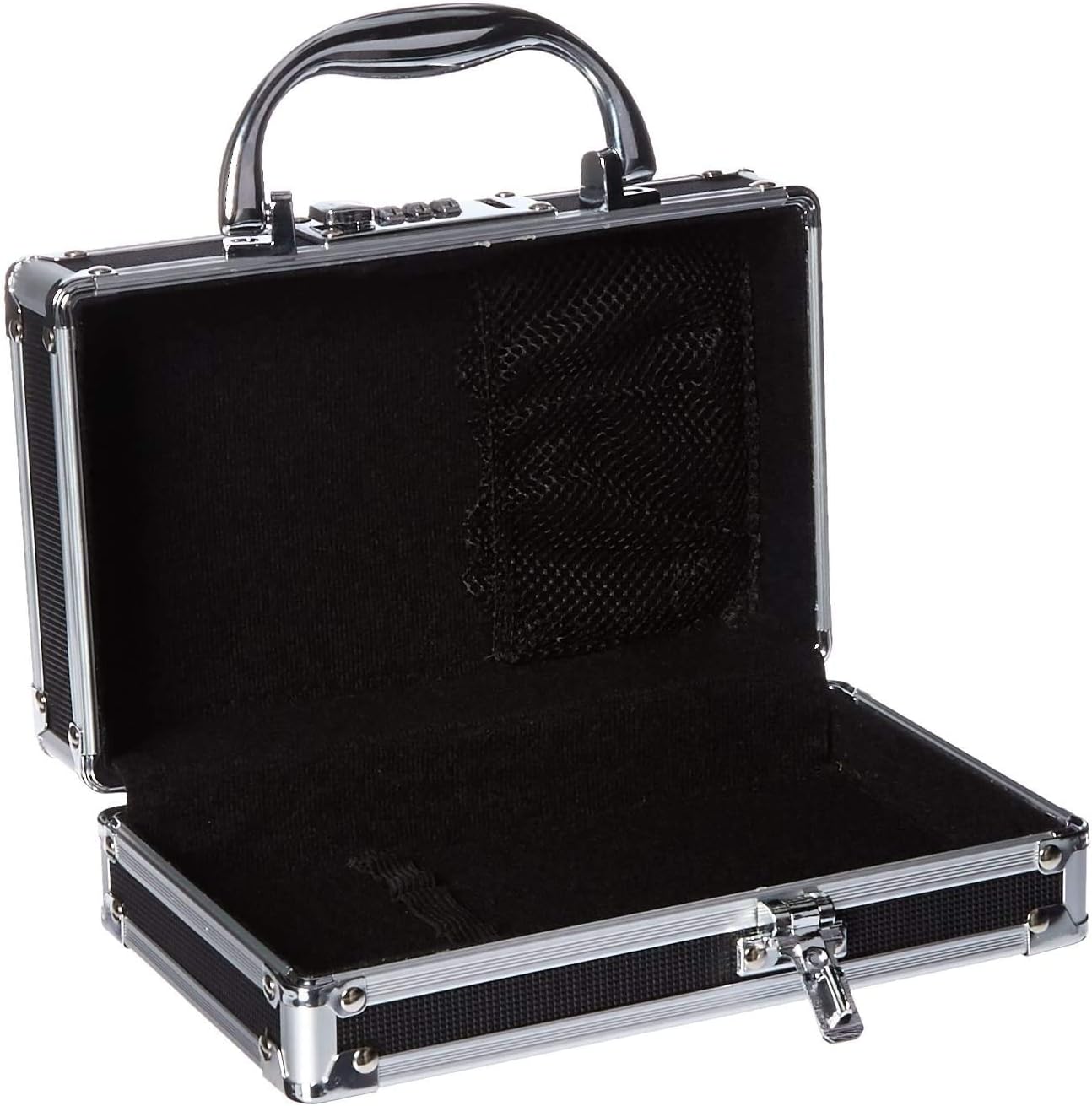 Vaultz Medicine Safe Case w/Combination Lock - Pack of 1 Cases, 8.35 x 5 x 2.5" - Black