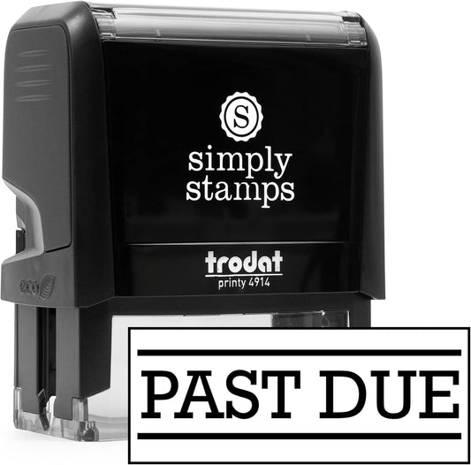 Past Due Office Stamp | 4 Different Sizes | 20 Designs | Multiple Color Options | Perfect for Quick Validation of Office Documents (Past Due, Xtra Large)