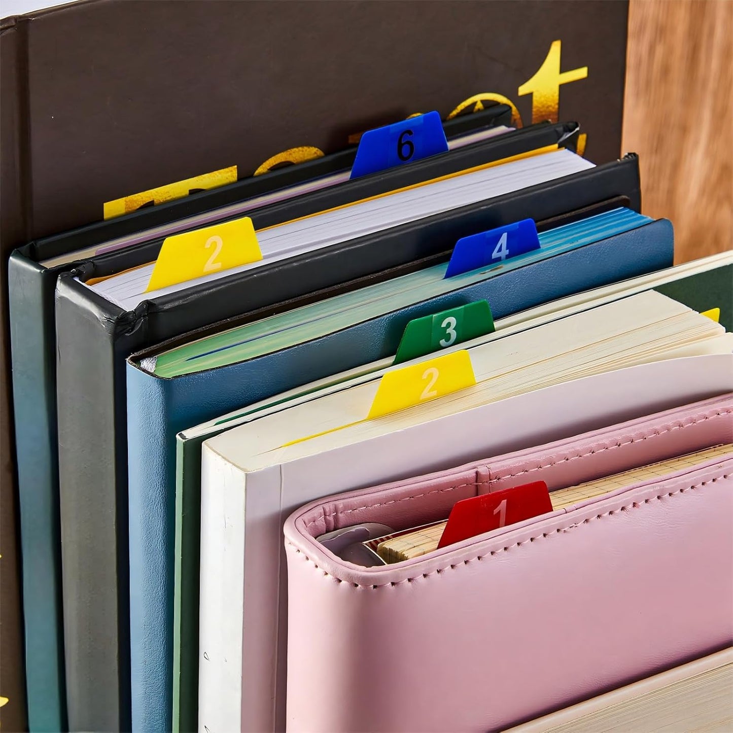 Lewtemi 50 Pcs Index Card Dividers 5 x 8 Inch Index Card Dividers with Tabs Guides with 2 Pcs Alphabet Number Stickers for Office Recipe Business Classroom (Assorted Color)