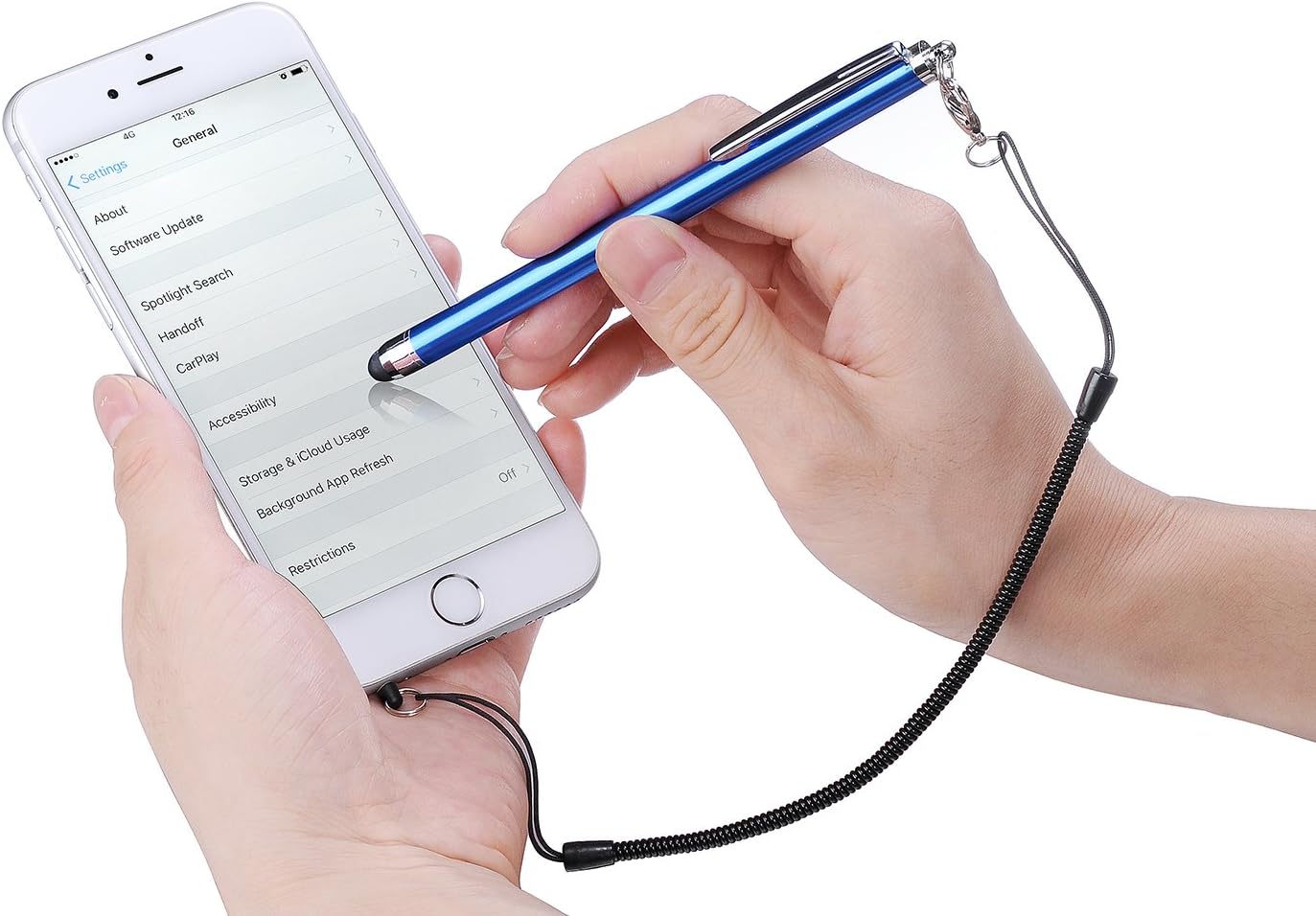 Stylus Pens for Touch Screens iPad iPhone Kindle Fire (Pink/Purple/Aqua Blue)