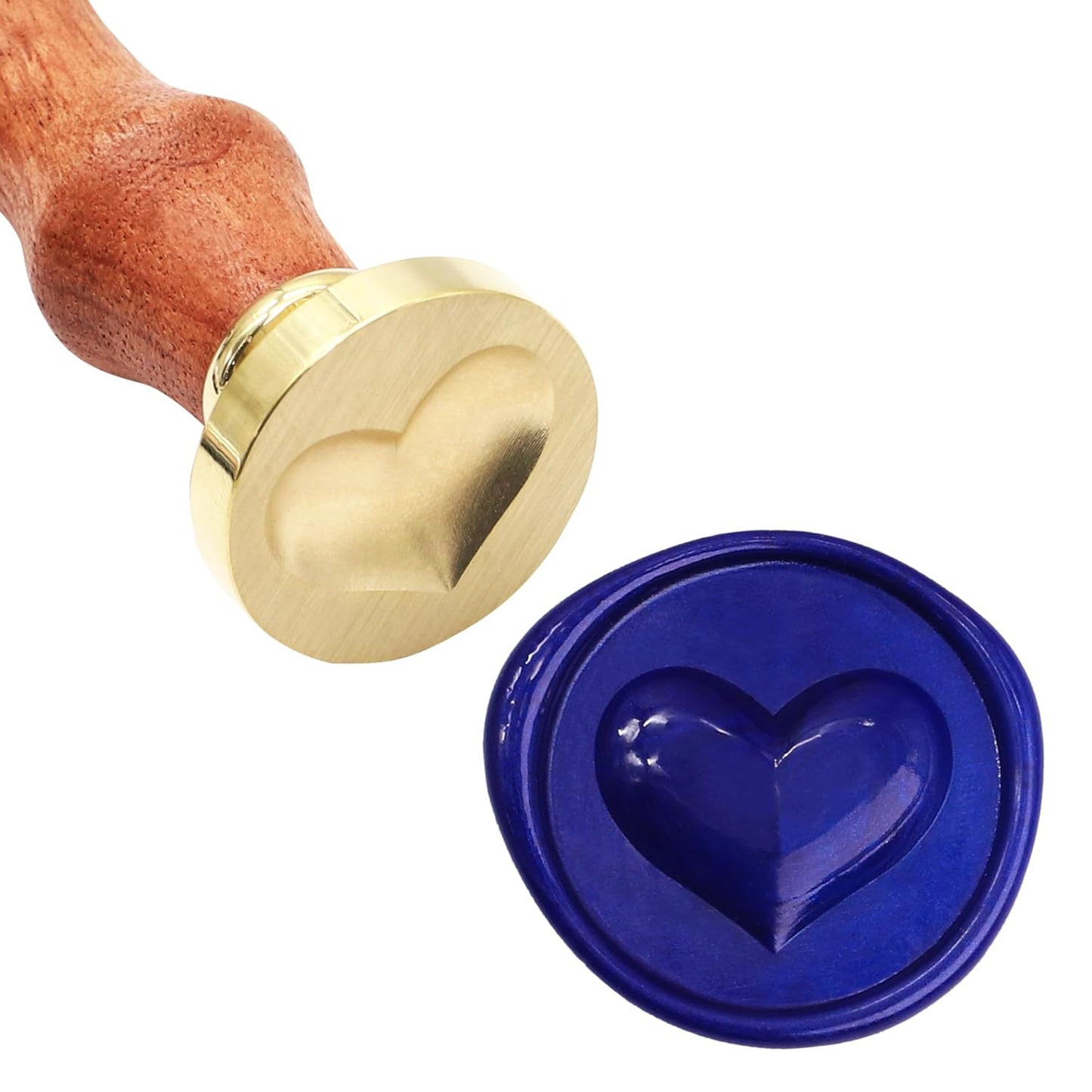 SWANGSA 3D Heart Seal Stamp Kit With 200pcs Wax Beads, Great for Embellishment of Invitations, Wine Packages, Gift Ideas