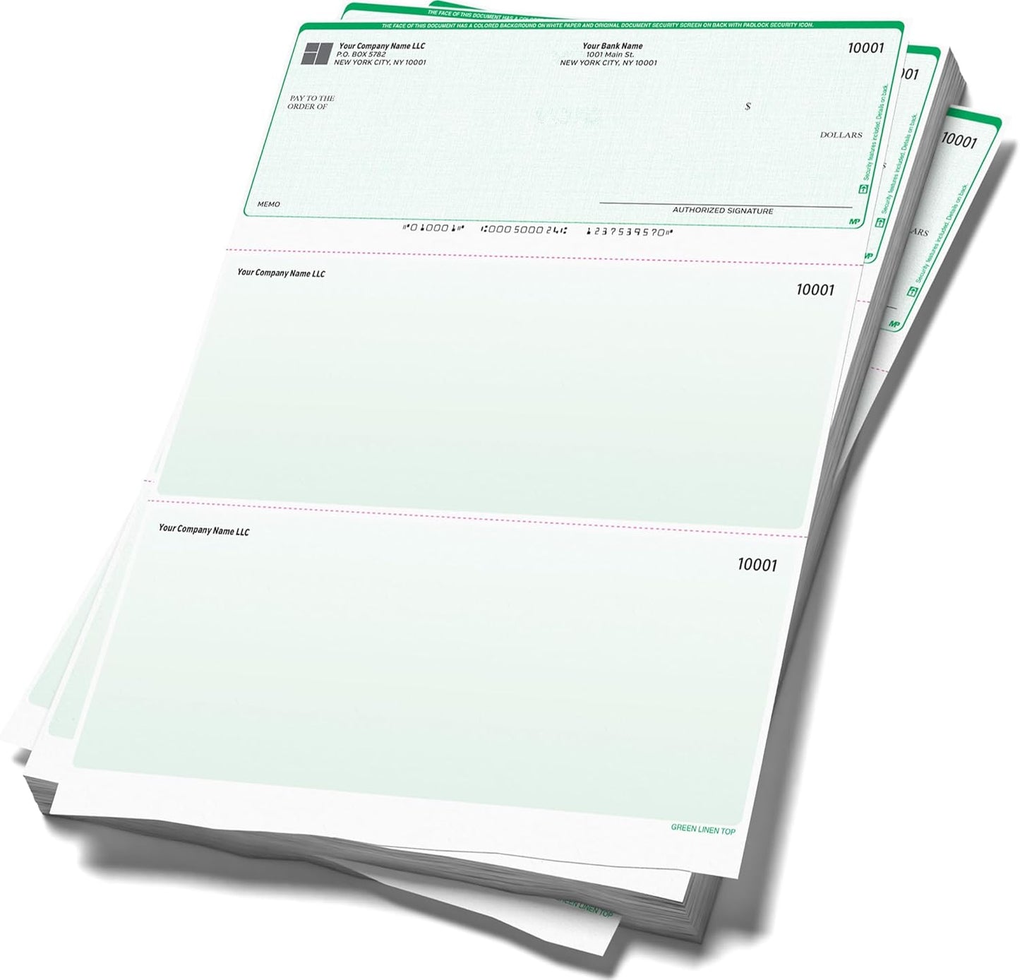 Computer Checks Compatible W/QB Check On Top [2500 Sheets]