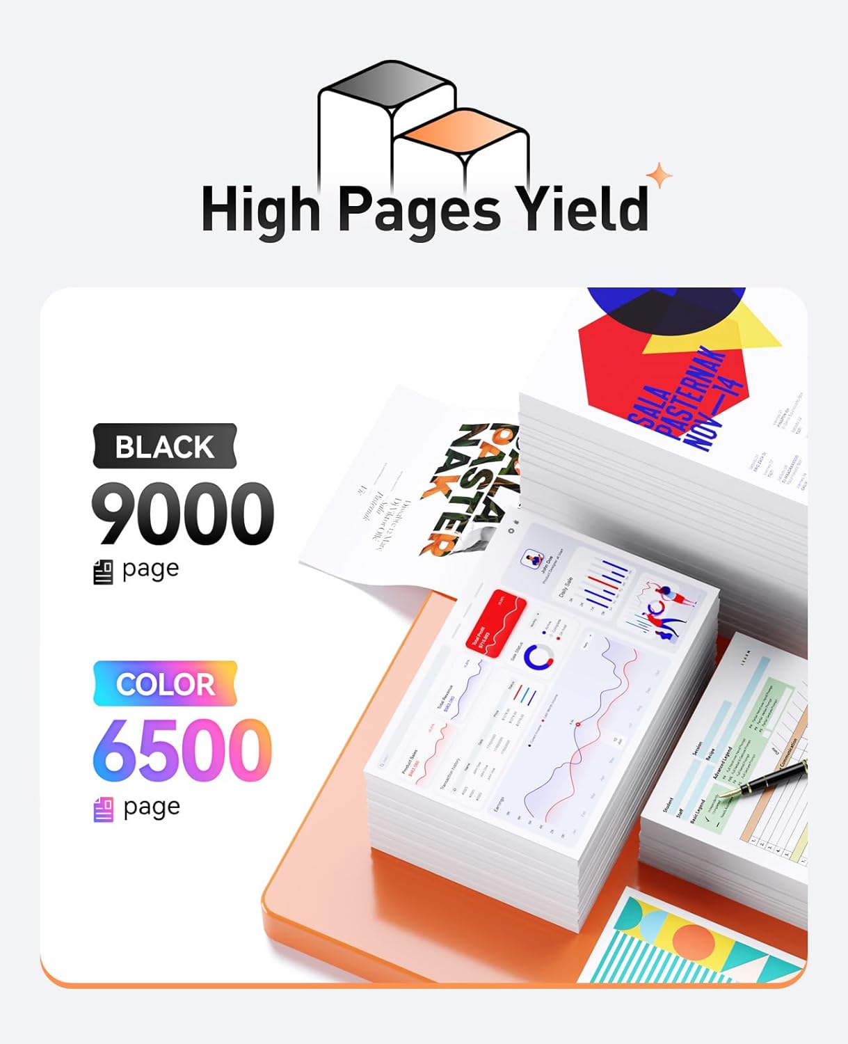 TN810 TN810XL Toner Cartridges Set 4-Pack Replacement Compatible for Brother MFC-L9610CDN HL-L9410CDN HL-L9430CDN HL-L9470CDN EX470W MFC-L9630CDN L9670CDN EX670W Color Printer Black Cyan Yellow Magent