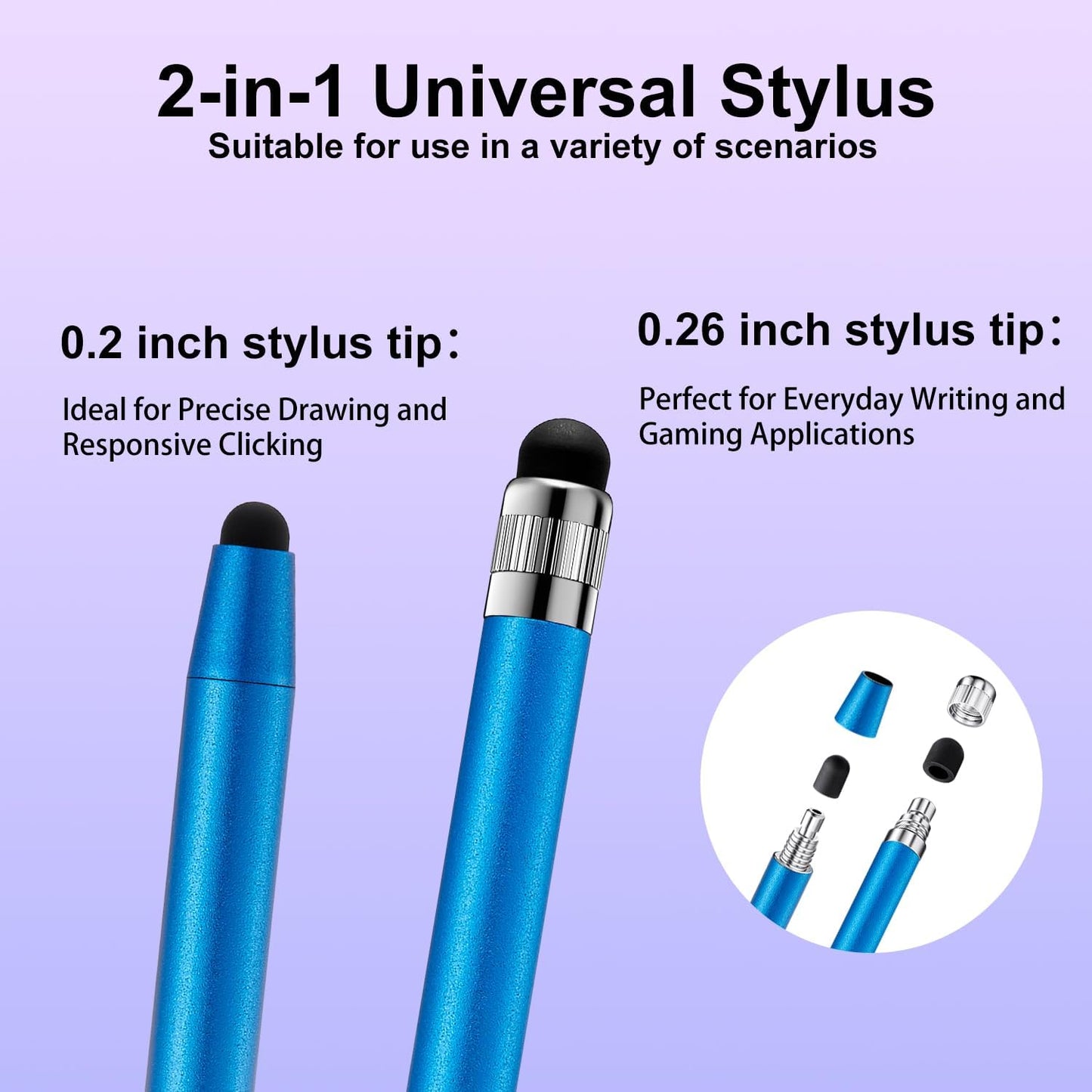 ChaoQ Stylus Pen for Touchscreen, 6pcs High Sensitivity and Precision Stylus Pen for iPad iPhone Android and All Touch Screens